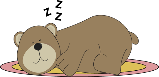 Bear Clip Art Bear Images - Hibernating Bear Clip Art (550x267)