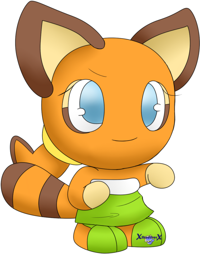 Chibis Of The Sonic Universe - Marine The Raccoon Baby (1024x1024)