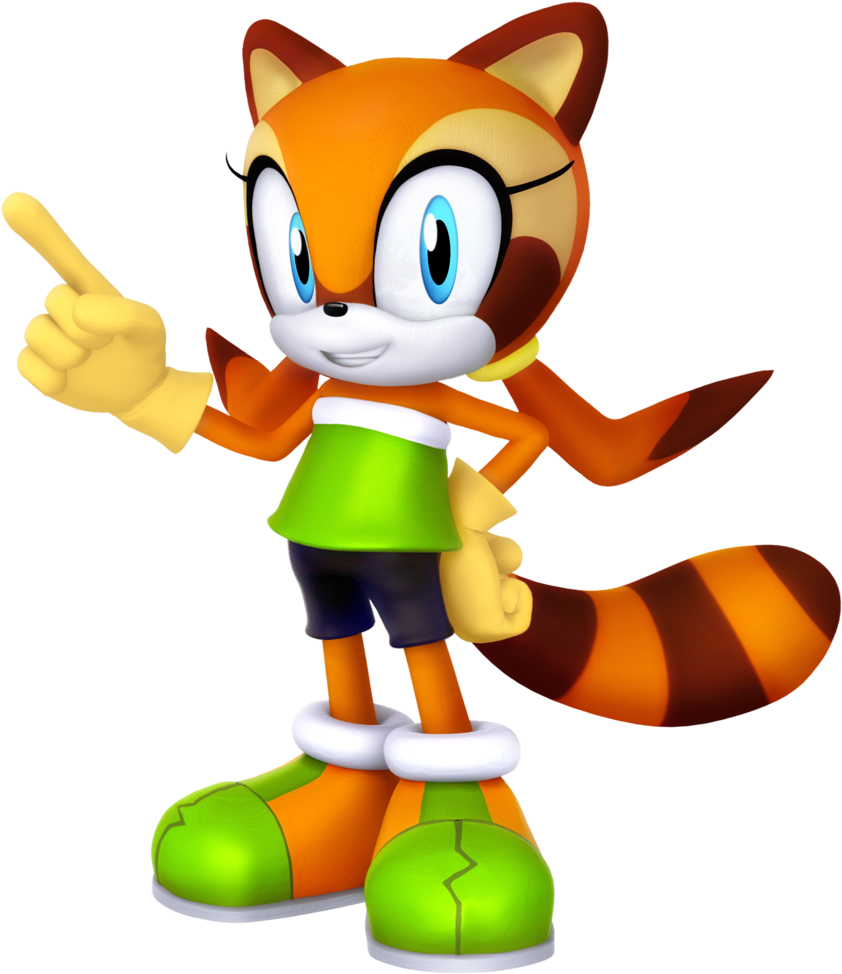 Marine The Raccoon 2018 Render By Nibroc-rock - Cartoon (1024x1024)