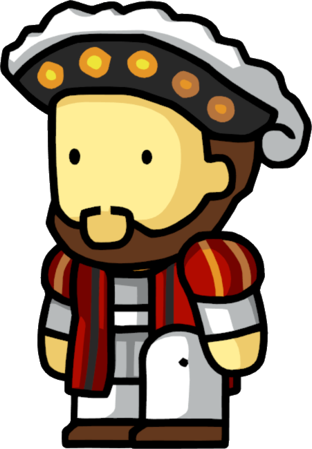 Owner Of The Land, He Would Keep Peasants Safe In Return - Scribblenauts King Png (451x650)
