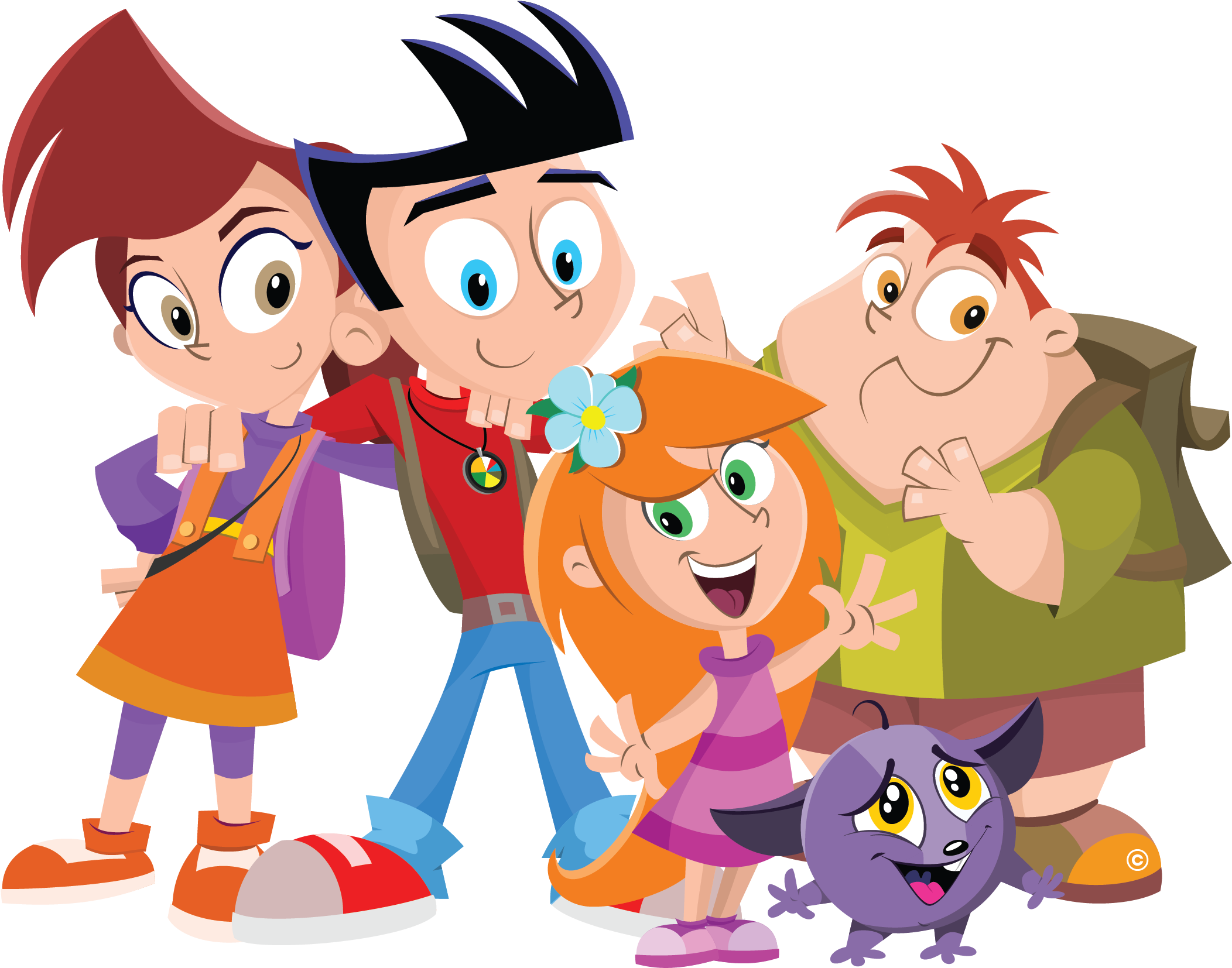 Nutri Ventures Characters - Alimentaçao Saudável Animaçao (2967x1800)