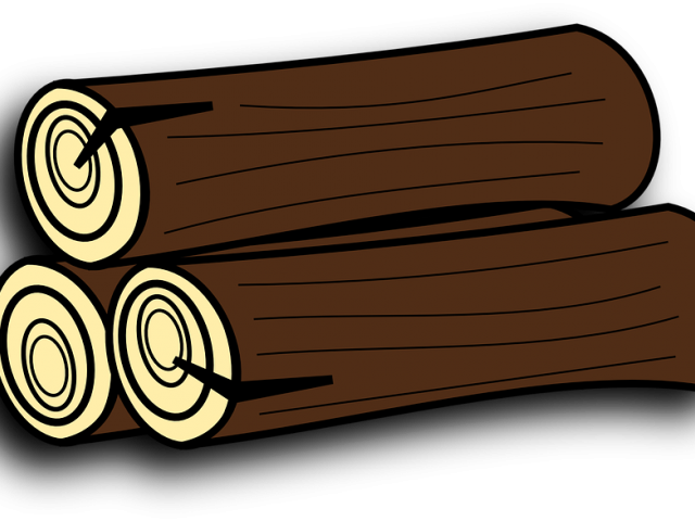 Timber Clipart Firewood - Wood Log Clipart (640x480)