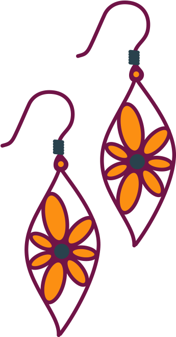 Earring Drawing Clip Art - Earring Drawing - (800x800) Png Clipart Download