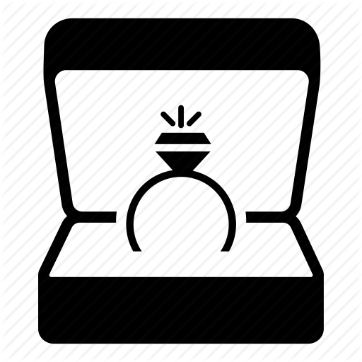 Diamond Ring, Jewelry, Ring, Ring - Engagement Ring Box Icon (512x512)