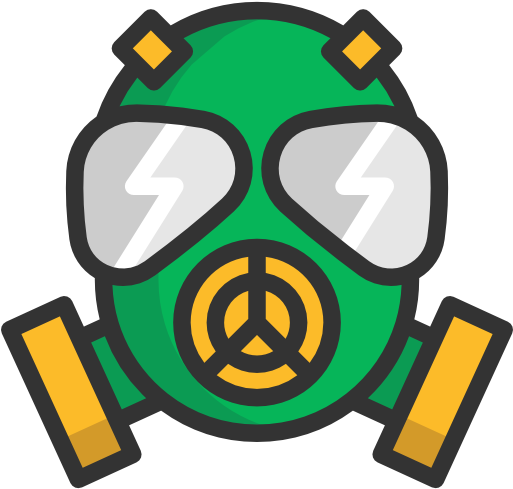 Máscara Antigás Icono Gratis - Gas Mask Clipart Png (512x512)
