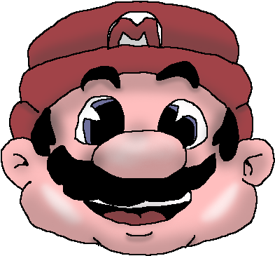 Mario Head Super Mario Bros Remixed By Kidpaddleetcie - Head Mario Bros Png (492x405)
