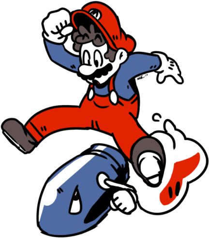 Leapman - Super Mario Missle Logo Transparent (500x541)