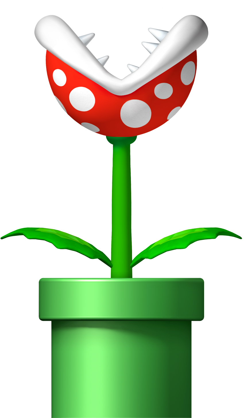 New Super Mario Bros - Pianta Piranha Super Mario (1500x1500)