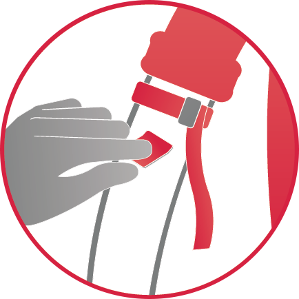 Disinfect The Patient's Arm Or Finger - Illustration (434x434)