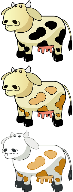Animal, Cartoon, Cow, Bull, Farm, Dairy, Milk, Mammal - กา ตู น รูป วัว (320x640)