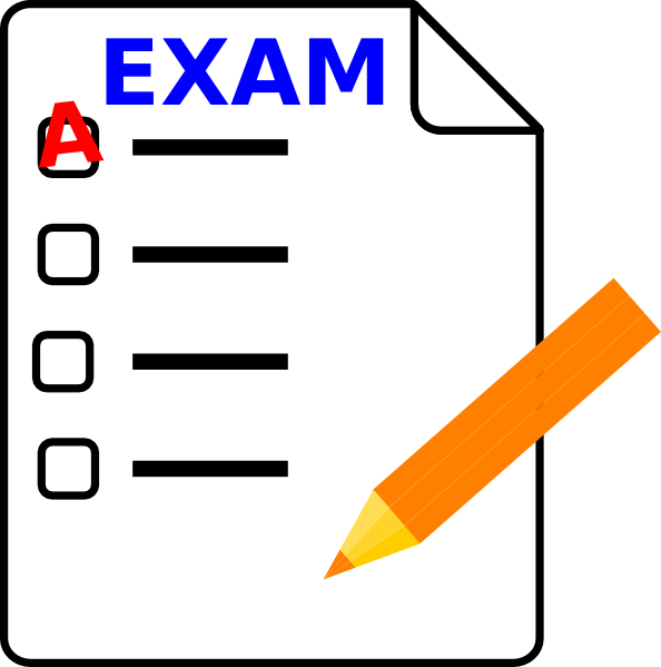 Exam Clip Art At Clker - Exam Clipart (594x599)