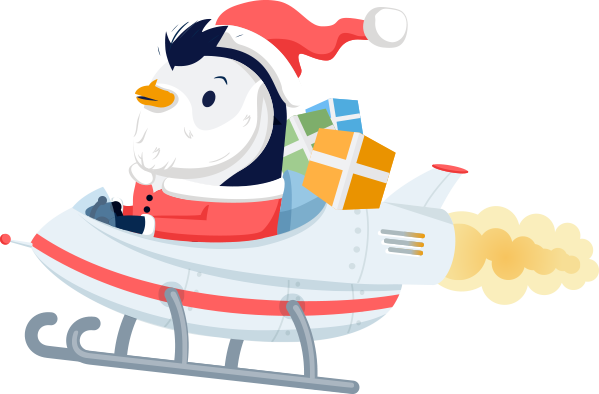 Reward Pinguin Presents Santa - Reward Pinguin Presents Santa (599x394)