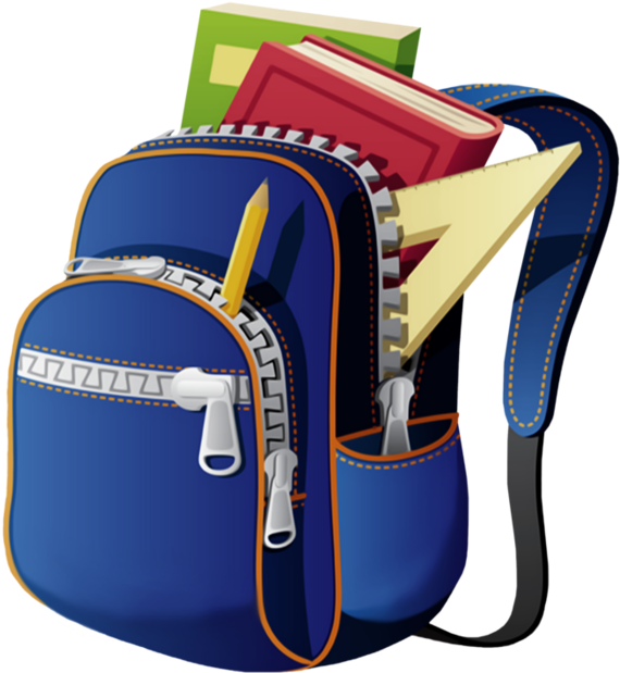 Ecole,crayons,tubes, - School Bag Images Free Download (600x697)
