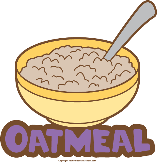 Oatmeal Cookies Vector Clipart - Oatmeal Clipart Black And White (534x550)