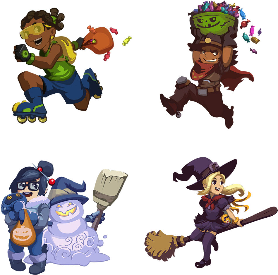 “ All Of The “trick Or Treat” Sprays As Transparent - Mccree Trick Or Treat Png (1024x1024)