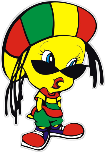 Tweety Bird Rasta (363x529)