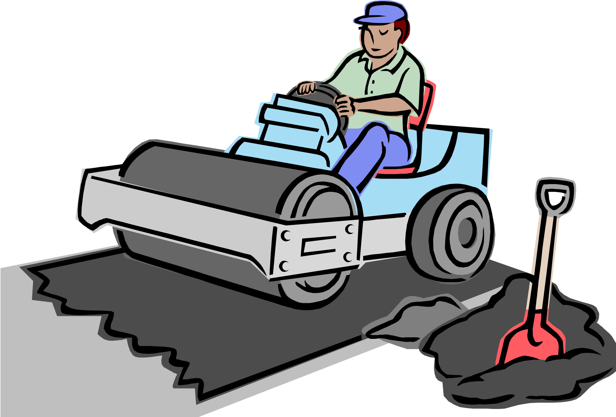 Paving - Parking Lot Paving Clipart (1990x1352)