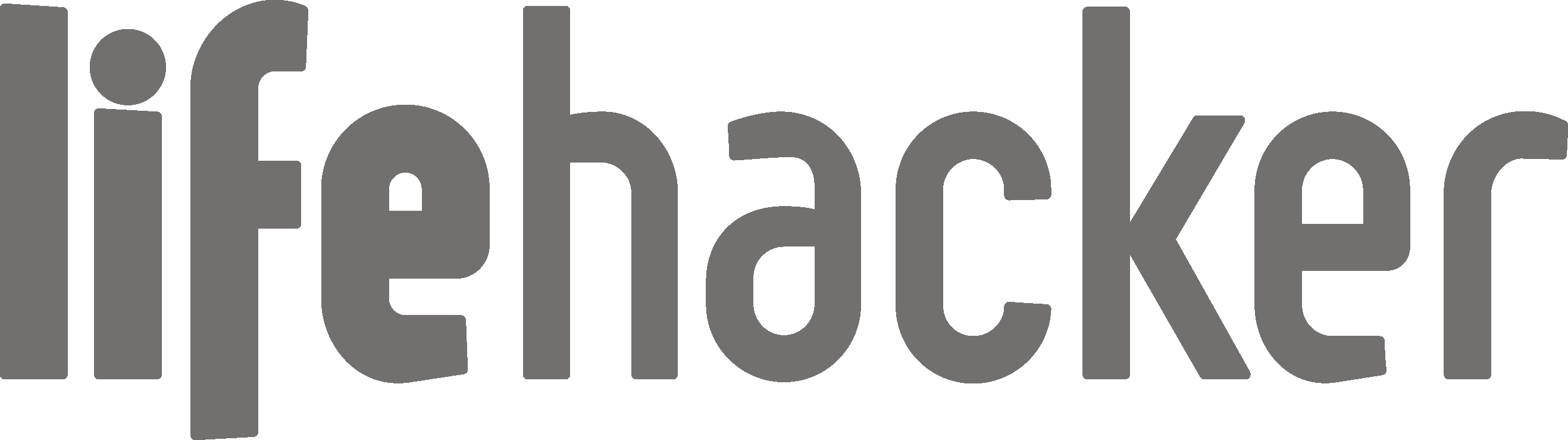 Love Match App Hacker - Lifehacker Logo Grey (2635x739)