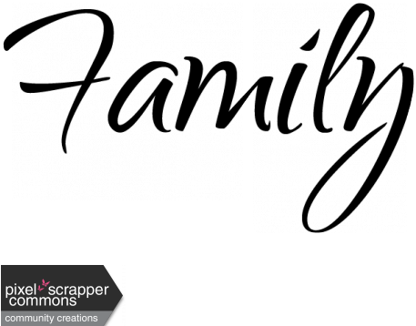 Family Word Art Mix And Match Family Stamp Graphic - Family Word Art Png (456x456)