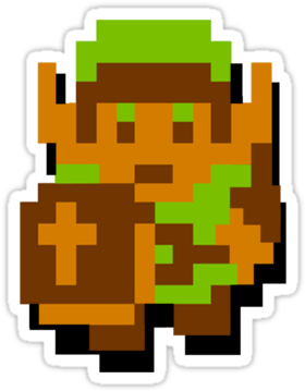 8 Bit Clipart Nintendo - Legend Of Zelda 1986 Link (375x360)