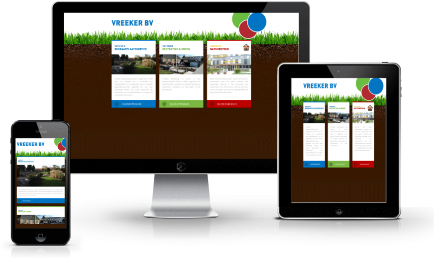 Responsive Landingspagina Voor Vreeker Bv - Tablet Computer (1140x605)