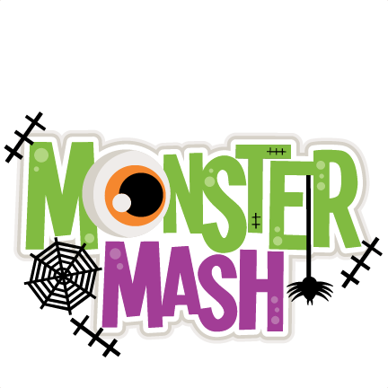 Monster Mash Title Svg Scrapbook Cut File Cute Clipart - Halloween Costume Shirt Monster Mash Cute Halloween (432x432)