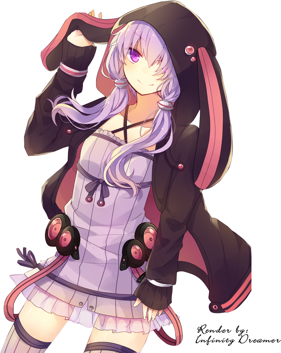 Anime Clipart Rendered - Anime Bunny Girl Png (1000x1200)