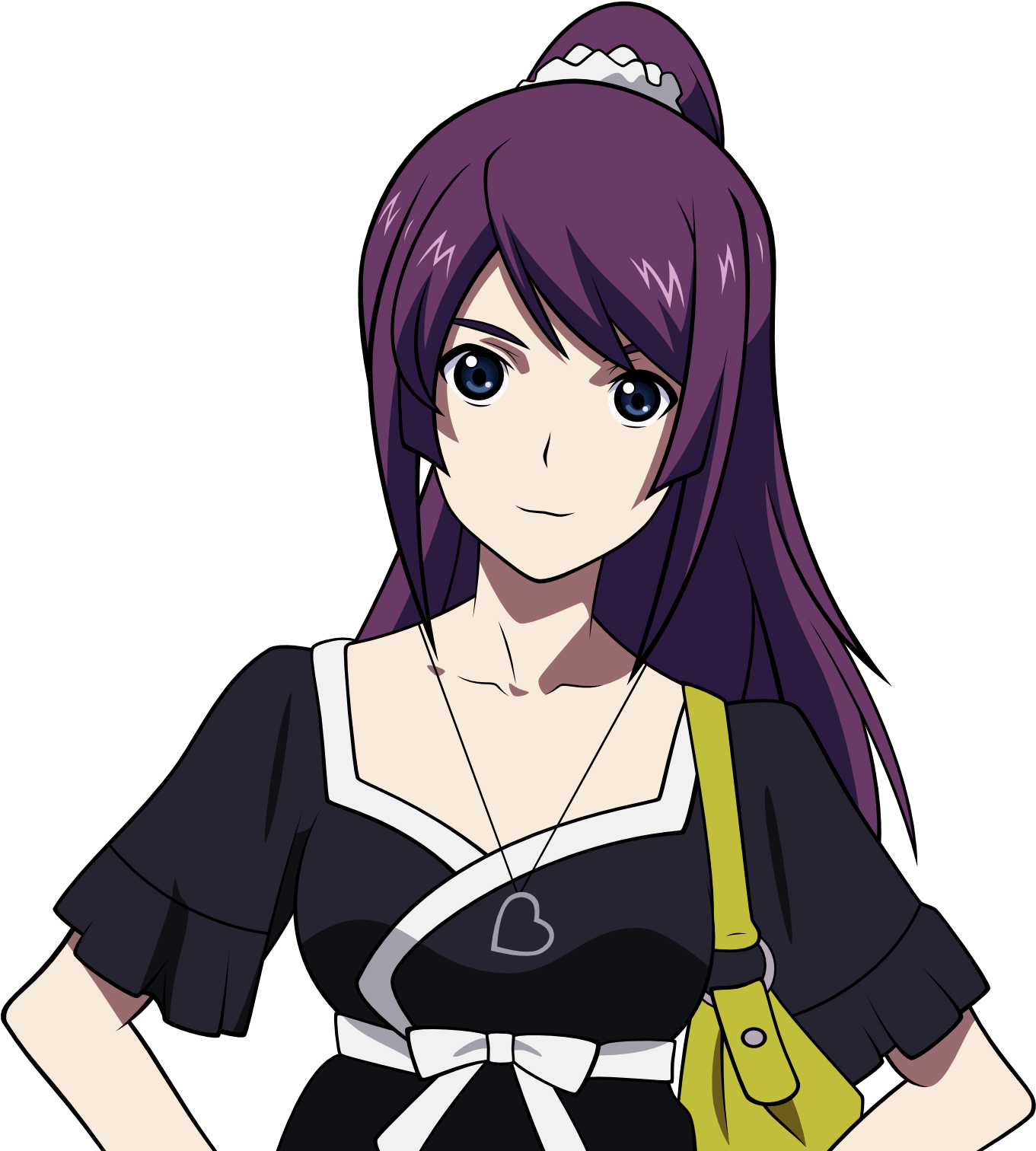 Hitagi Senjougahara Black Dress (2560x1600)