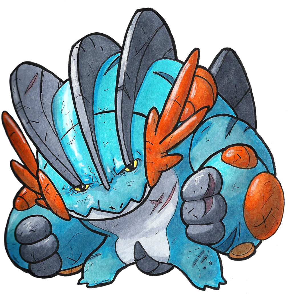 Mega Swampert By Grizlyjerr On Deviantart - Swampert (1024x1365)