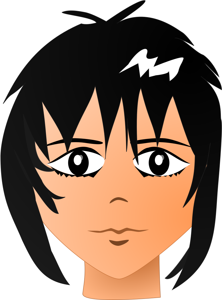 Black Hair Teenager - Black Hair (2400x2400)