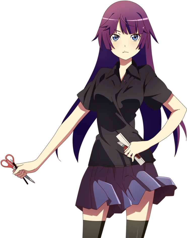 Hitagi Senjougahara Render Bakemonogatari By Luxurae - Hitagi Senjougahara Render Bakemonogatari By Luxurae (821x973)