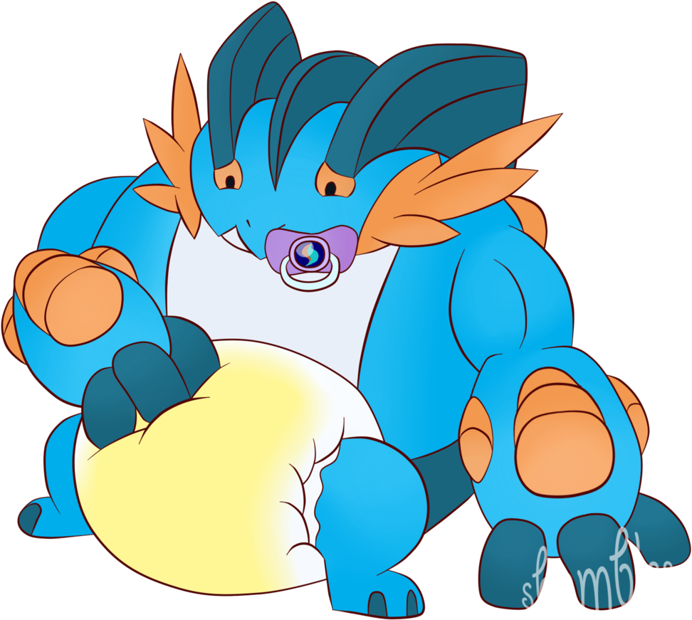 Mega Swampert By The Shambles On Deviantart - Baby Mega Swampert (1024x923)