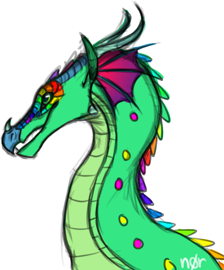 G Rainbow Streak By Noraska-dao6vxs - Cartoon (889x898)