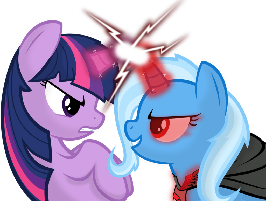 Twilight Vs Trixie By Godoffury - Twilight Sparkle Vs Trixie (1032x774)