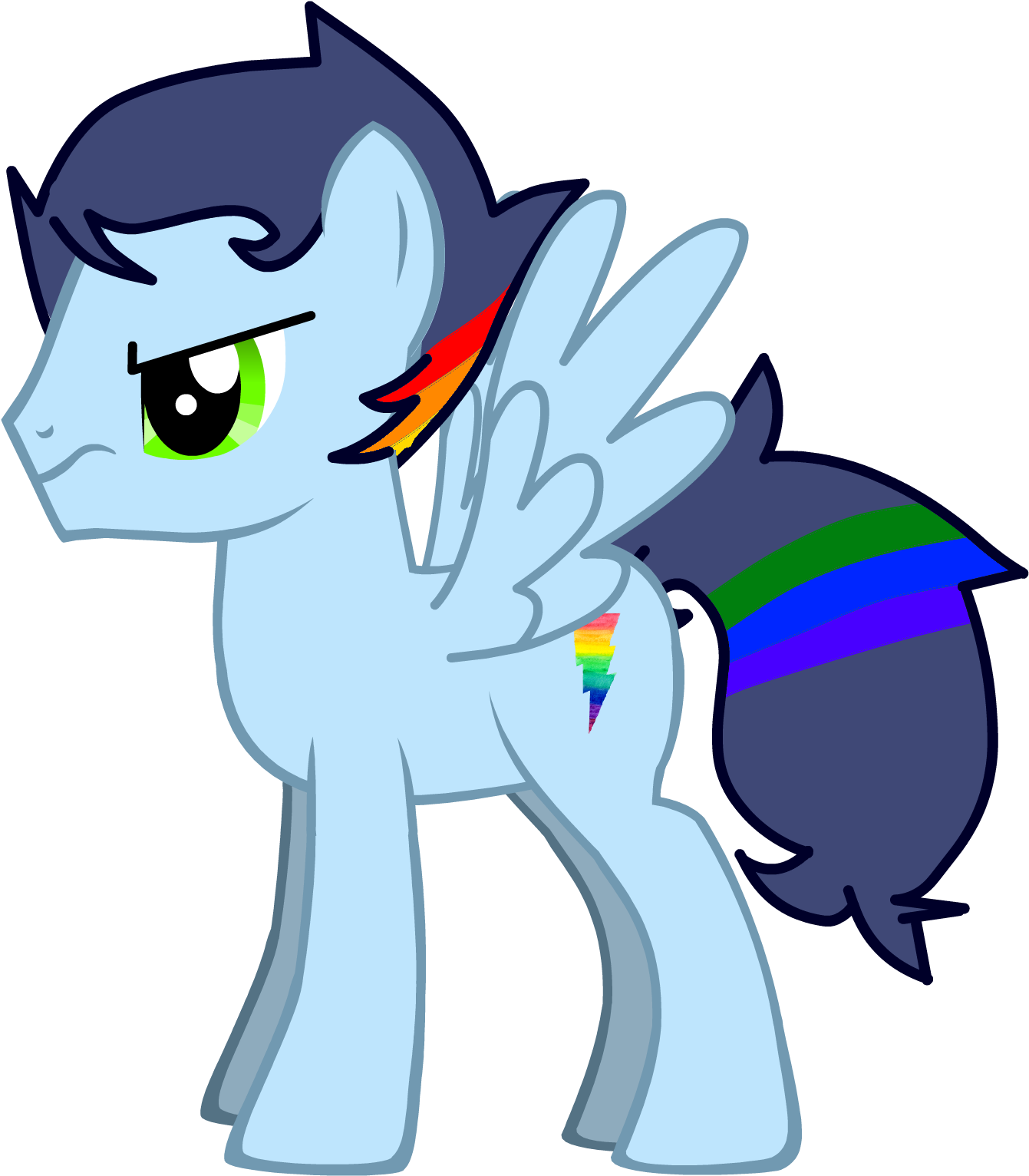 Streak Bow - Lucky Luke Mlp (1405x1580)