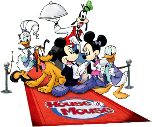 Mouse Clipart Mouse House - House Of Mouse Png (504x443)