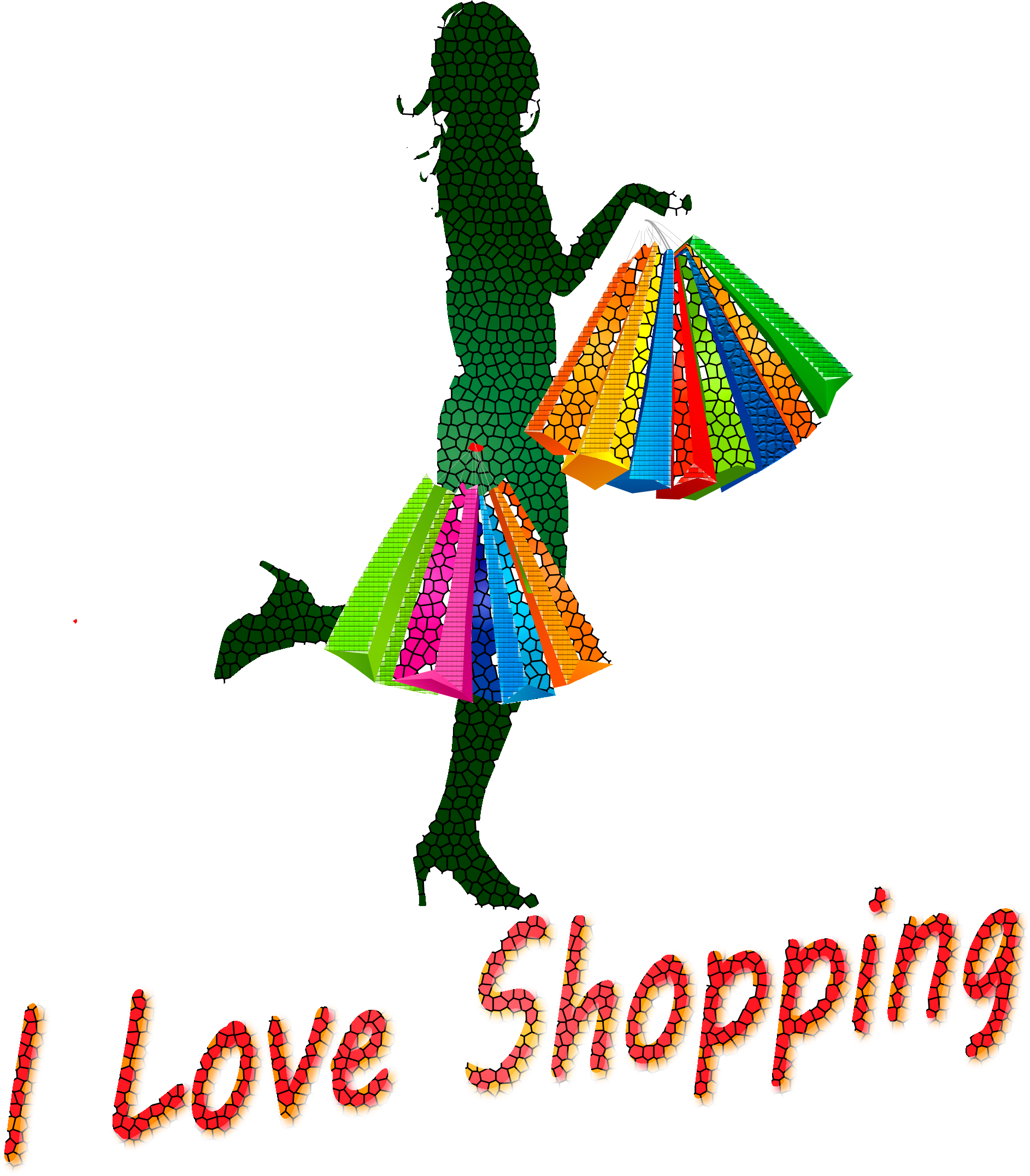 I Love Shopping - Love Shopping Png (2268x2268)