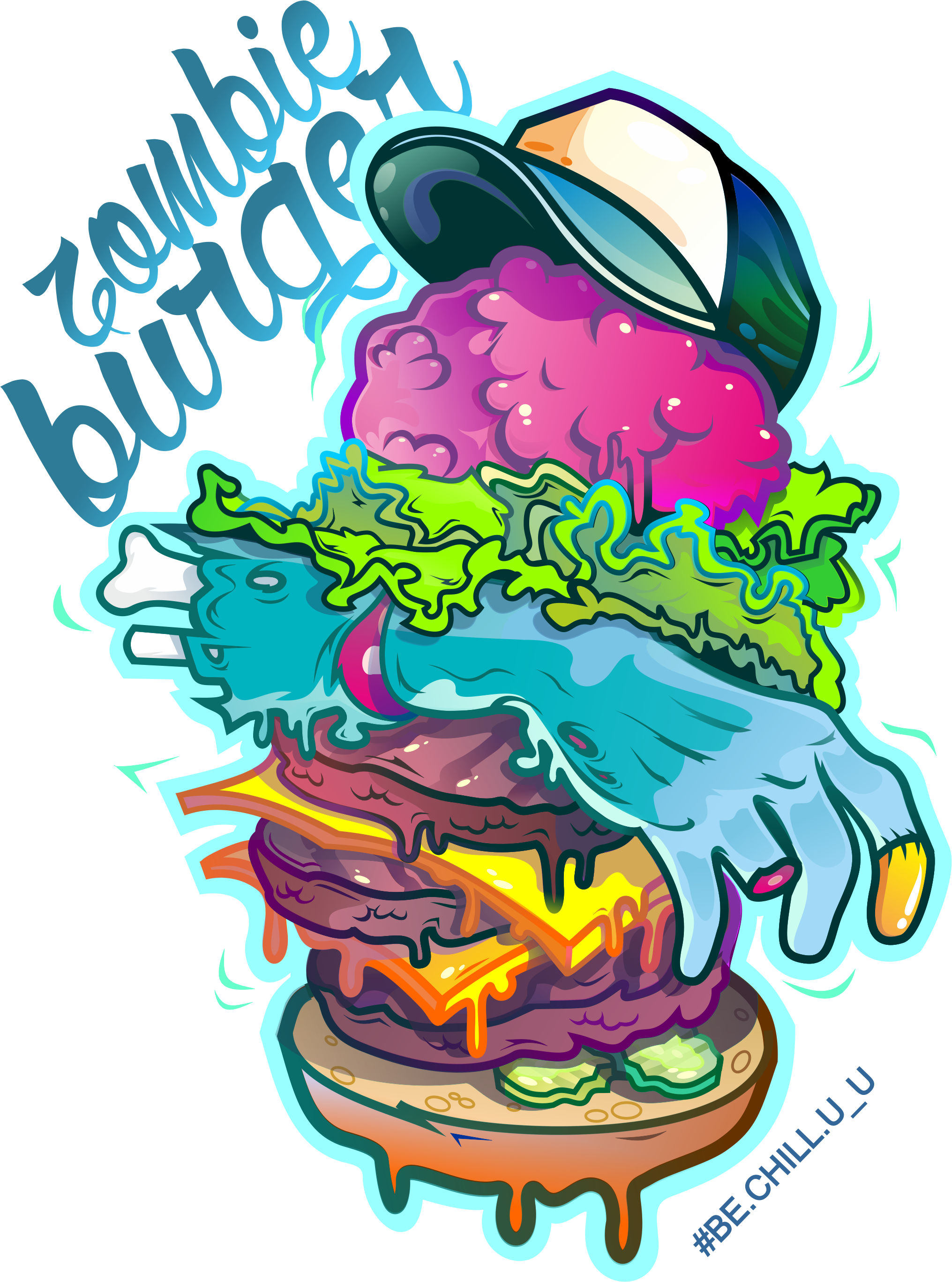 Zombie Burger By Danyadevushkin Zombie Burger By Danyadevushkin - Zombie Burger Png (2031x2734)