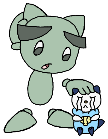 Fella And Oshawott By Pikachu And Umbreon - Cartoon (433x518)