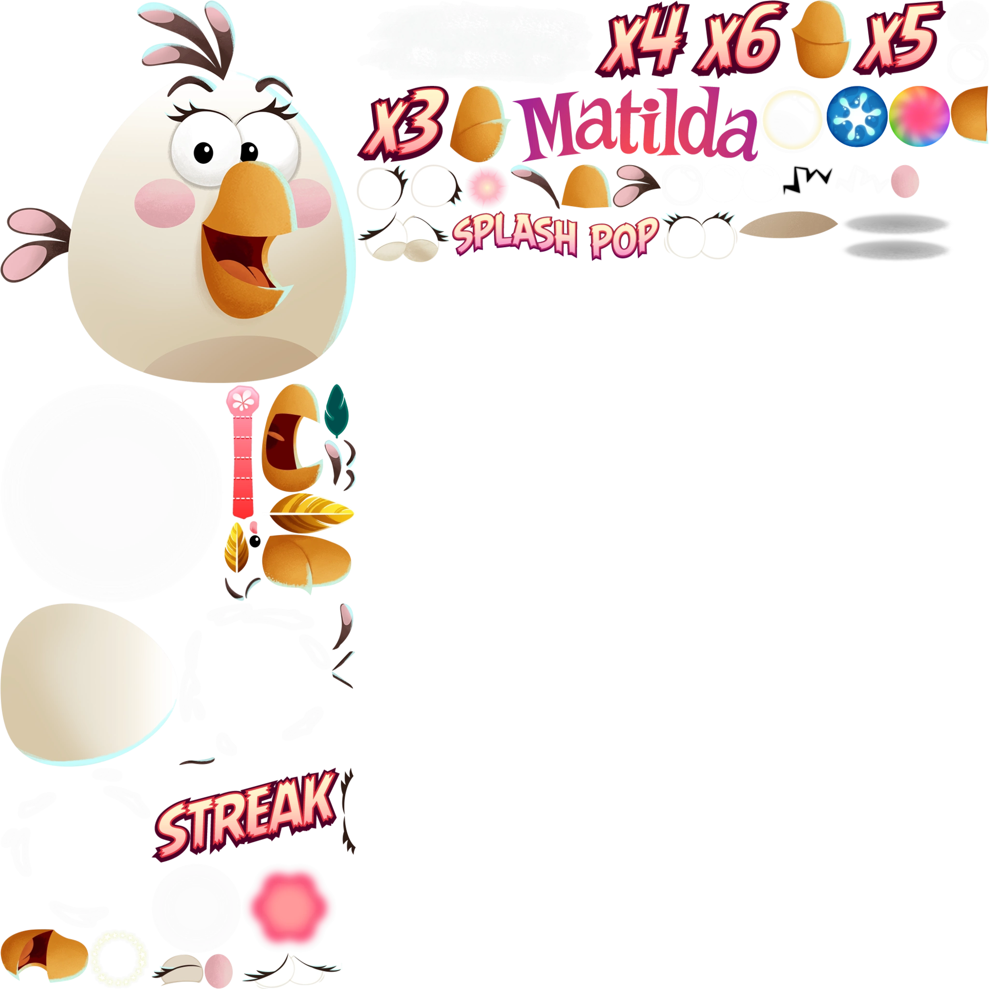 Abpop Wp Sprites 6 - Matilda Splash Pop Angry Birds (2000x2000)
