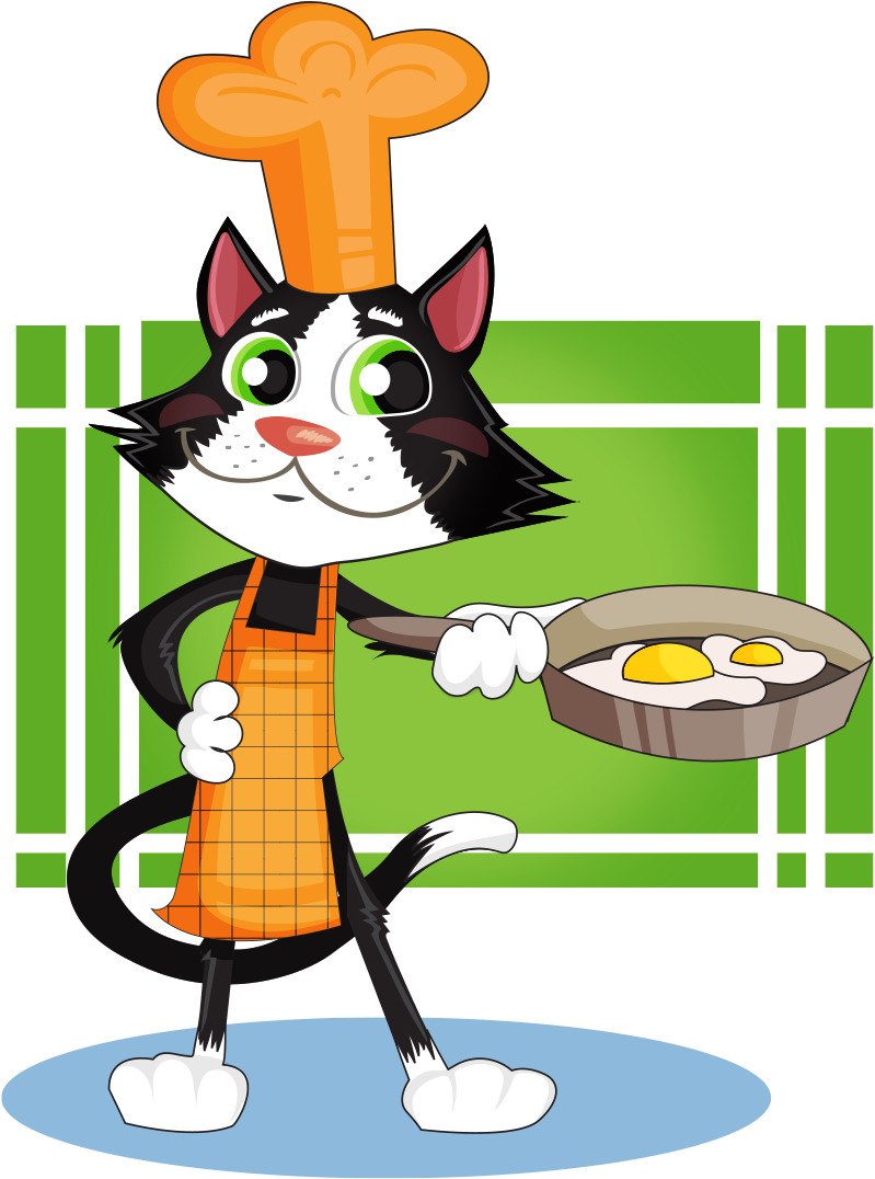 Cat Kitten Chef Cook Clip Art - Cat Kitten Chef Cook Clip Art (1223x1220)