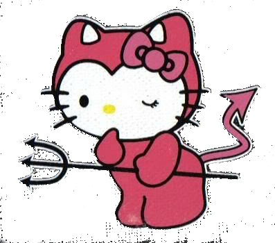 Kitty Png By Abrilcamila - Devil Hello Kitty (397x350)