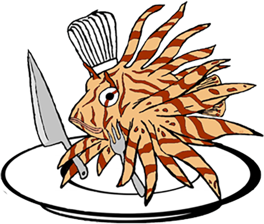Tourney Schedule - Lionfish Cartoon (530x485)