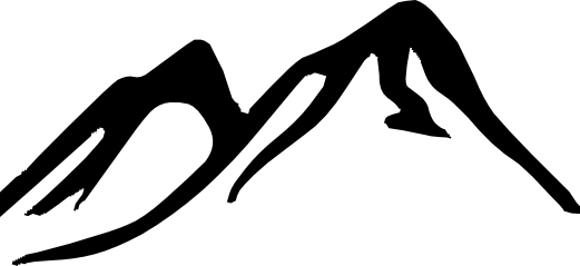 Beartooth Entertainment - Mountain Clipart Black And White (521x239)