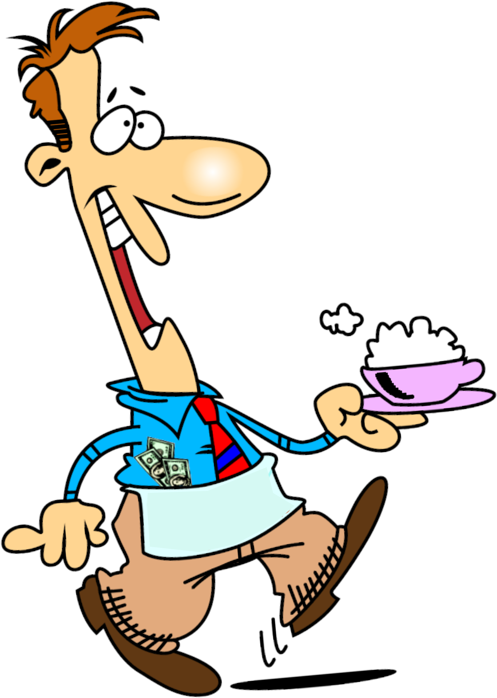 Dawson County Family Connection's Annual Celebrity - Cartoon Waiter (2134x2658)