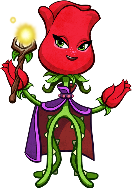 A Pvzh P Rose@3x - Plants Vs Zombies Heroes Rose (618x618)