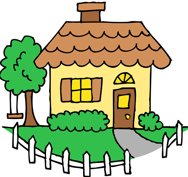 About Me - Transparent Background House Clipart (600x565)