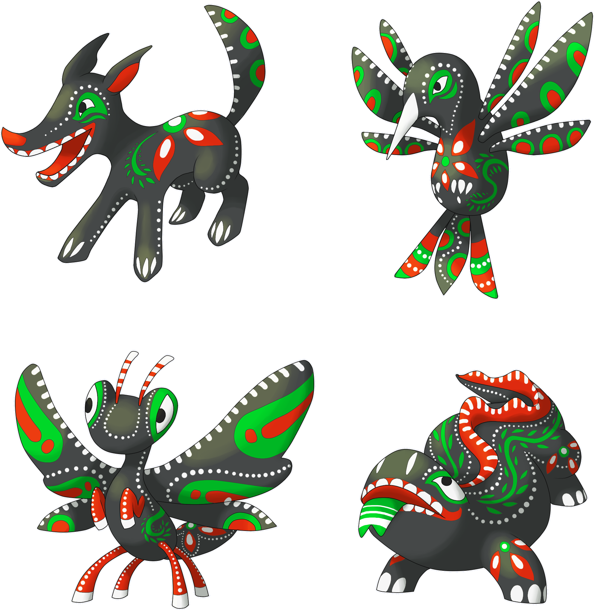 Alebri - Alebrije Pokemon (2100x2100)