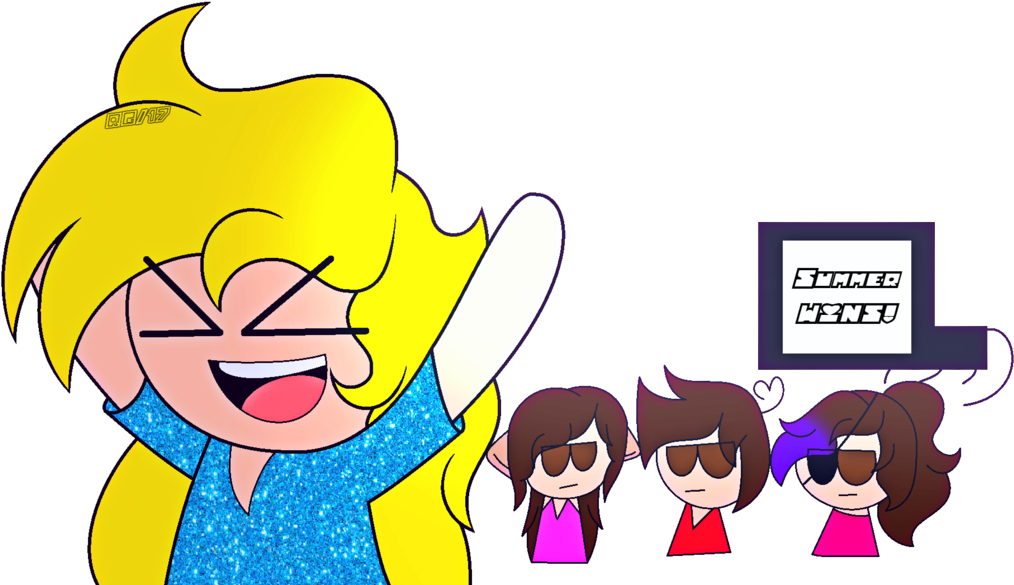 Ha I Win Losers By Queensunnysnow - Cartoon (1024x586)