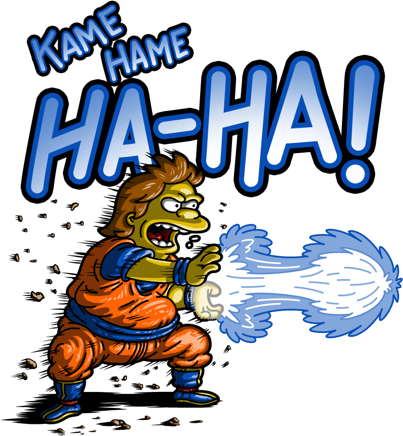 Kame Hame Ha Slouchy V-neck Kame Hame Ha Ha! (899x927)